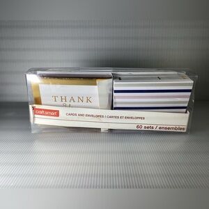 Craft Smart 60 Count Thank You Cards with Envelopes